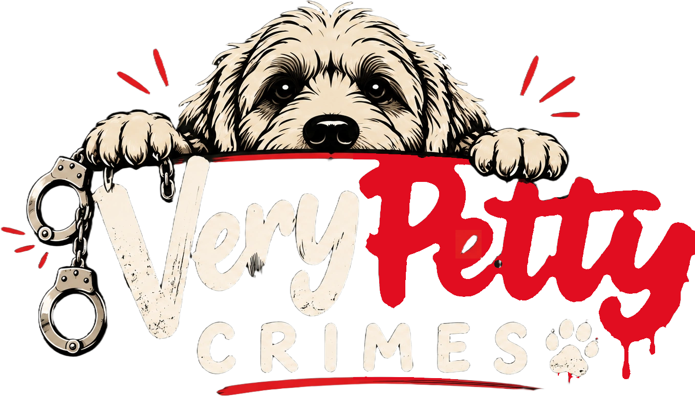 Very Petty Crimes dog logo