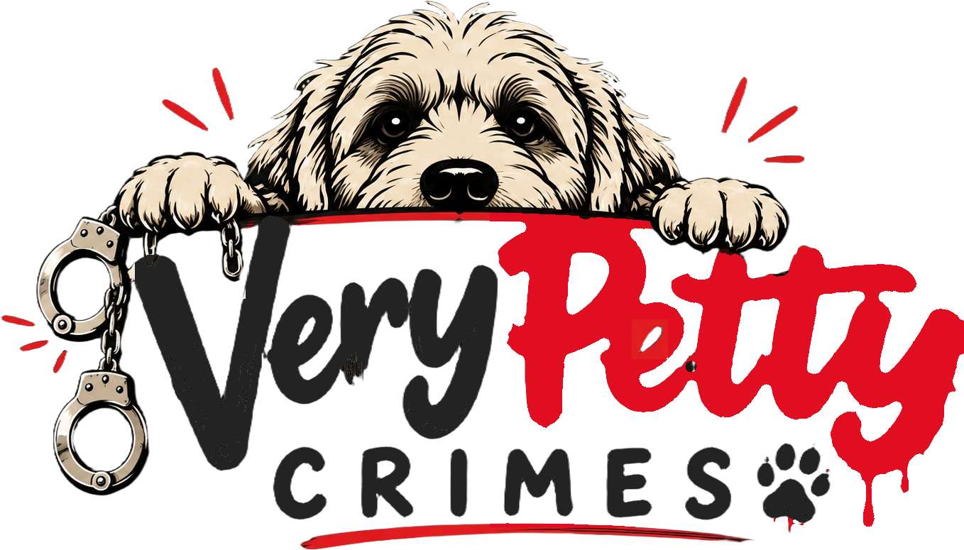 Very Petty Crimes dog logo